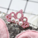 Masque de sommeil hibou rose