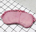 Masque de sommeil hibou rose